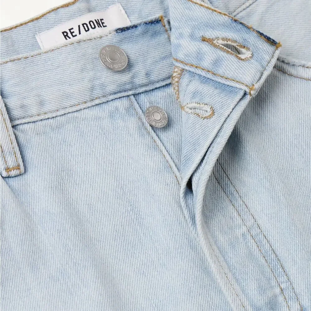 $295 Re/Done 90s High Rise Loose Bleach Destroy - 25